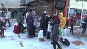 Palandöken'e ilk turist kafilesi geldi