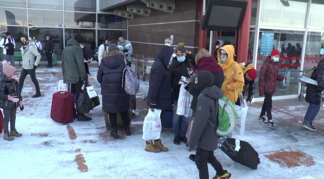 Palandöken'e ilk turist kafilesi geldi