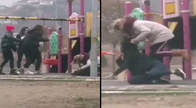 Parkta genç kıza dehşeti yaşattı!