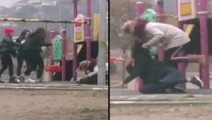 Parkta genç kıza dehşeti yaşattı!