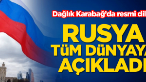 Rusya'dan Karabağ'da resmi dil açıklaması