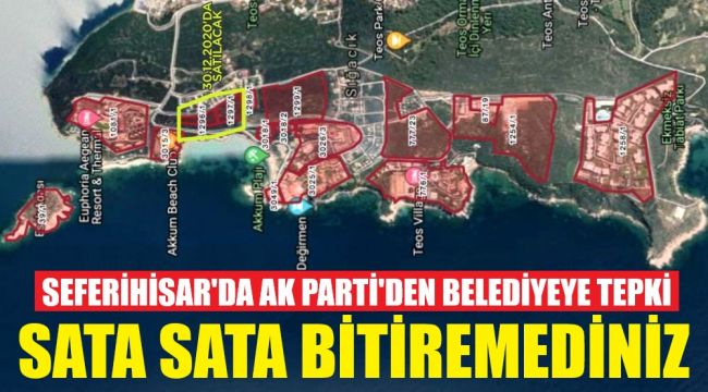 Seferihisar Belediyesi yine arsa satıyor! Tepki var