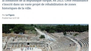 Smyrna Antik Tiyatrosu dünya basınında