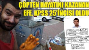 Sokaklarda kağıt topladı, KPSS'de 2 kez derece yaptı