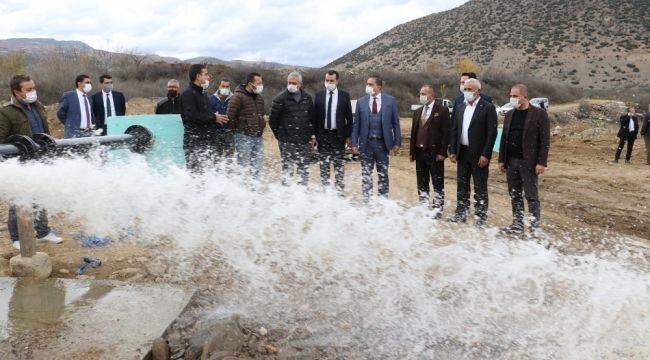 Su sıkıntısı yaşayan Alaşehir'e yeni sondajlarla çözüm