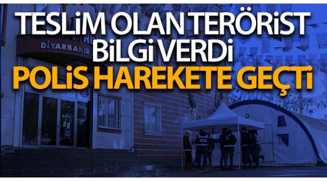 Teslim olan terörist bilgi verdi ve..