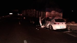 Uşak'ta trafik kazası;1 ölü