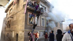 Yangından böyle kurtuldular