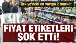 2 marketin etiketleri incelendi! Fiyat farkı şoke etti