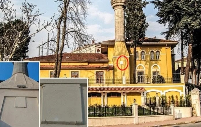 250 yıllık güneş saatinin üstüne badana yapıldı