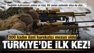 500 kadın özel harekatçı mezun oldu