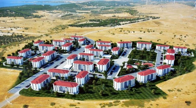 Aliağa'da 614 konutluk TOKİ projesinde çalışmalar sürüyor