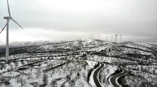 Aydın'da dağlar beyaza boyandı