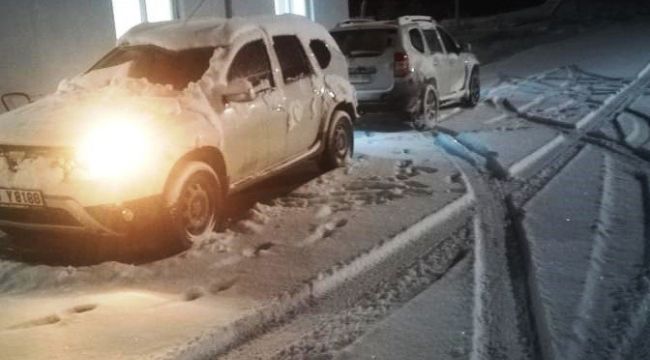 Aydın'da yüksek kesimler karla kaplandı