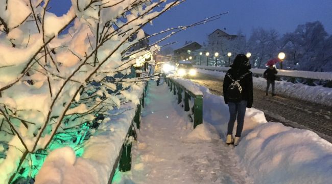 Bartın'da kar kalınlığı 40 santimetreye ulaştı