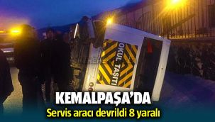 Belediye aracı devrildi: 8 yaralı