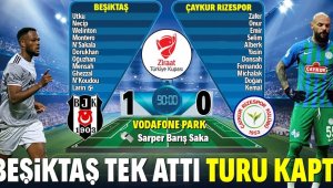 Beşiktaş çeyrek finale yükseldi
