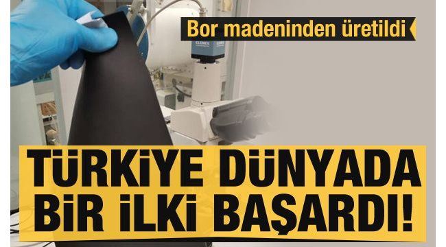Bor madeninden ilk kez Türkiye üretti