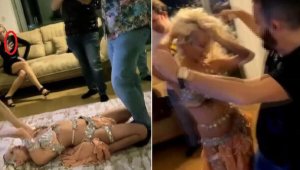 Canlı yayını gören polis dansözlü yılbaşını bastı