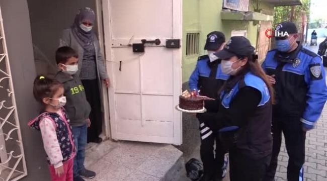 Cezaevindeki babası mektup yazdı, polisler doğum günü sürprizi yaptı