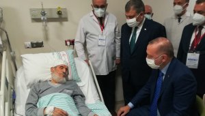 Cumhurbaşkanı Erdoğan'dan hastane ziyareti