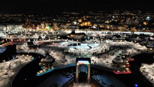 Elazığ'da kar kartpostallık görüntüler oluşturdu