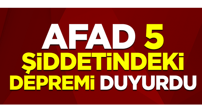 Gazimağusa'da 5.3 büyüklüğünde deprem