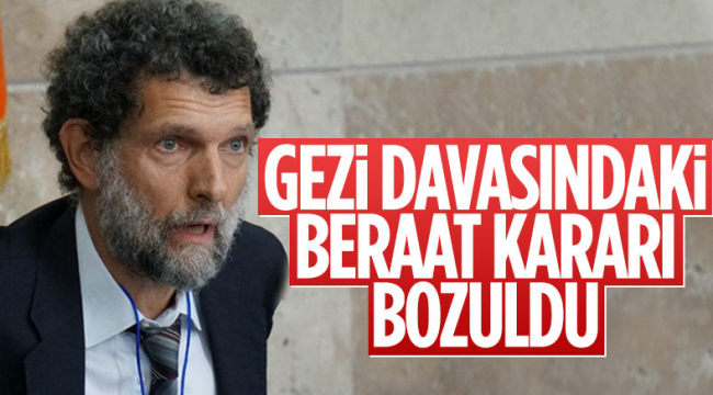 Gezi davasında Kavala hakkındaki beraat bozuldu