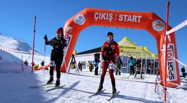Ilgaz Dağı'nda Kayakla Oryantiring Yarışması yapıldı