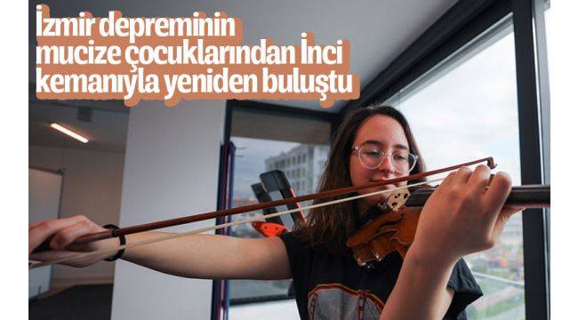 İlk adımını attı, kemanına kavuştu