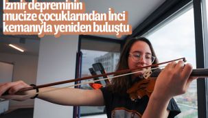 İlk adımını attı, kemanına kavuştu