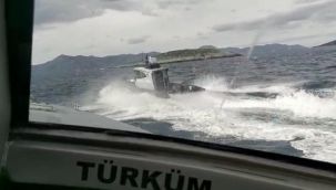 Kardak'ta Yunan botu böyle kovalandı