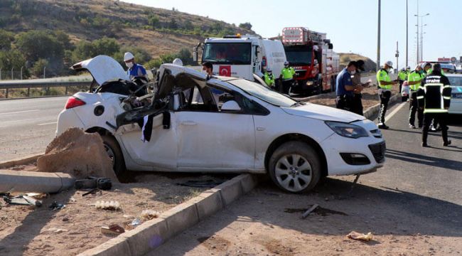 Kayseri'de feci kaza: 2'si ağır 7 yaralı