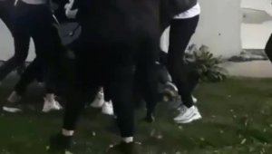 Kızların sevgili kavgası kameralara yansıdı