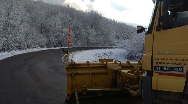 Kocaeli Büyükşehir kar timi teyakkuzda