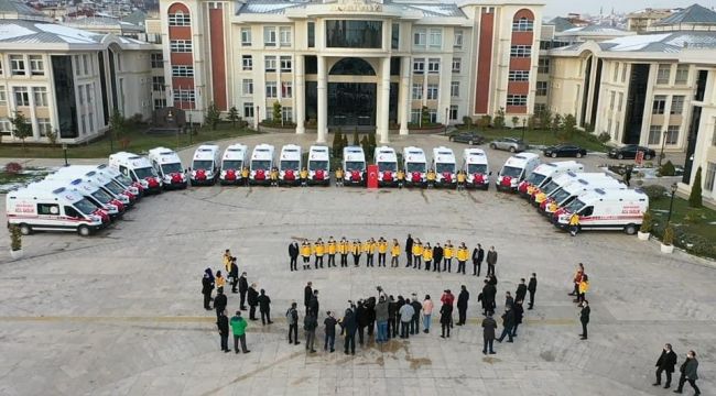 Kocaeli'de sağlık hizmetlerine 30 yeni ambulans desteği