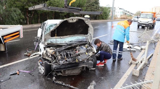 Kuşadası çevre yolunda trafik kazası: 1 yaralı