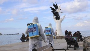 Kuşadası dezenfekte edildi