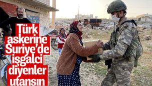 Mehmetçik'ten kıyafet ve gıda yardımı