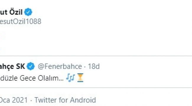 Mesut Özil'den Fenerbahçe paylaşımı