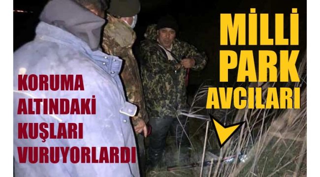 Milli Park'ta av yaparken yakalandılar