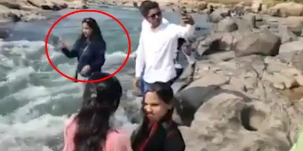 Nehir kenarında fotoğraf merakı canına mal oldu