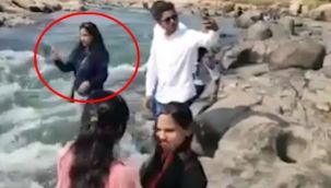 Nehir kenarında fotoğraf merakı canına mal oldu