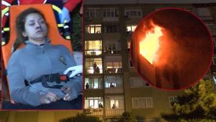 Sevgilisinin ellerini bağlayıp daireyi ateşe verdi