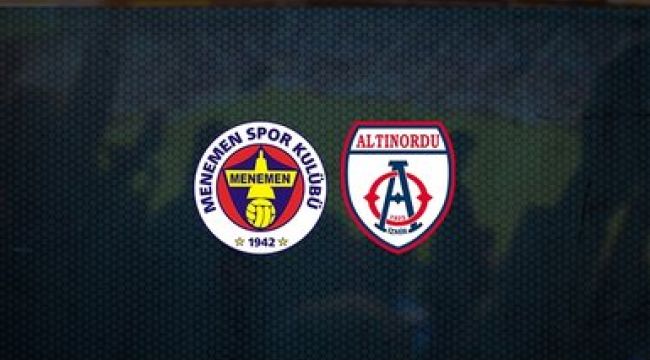 TFF 1. Lig: Altınordu: 2 - Menemenspor: 4