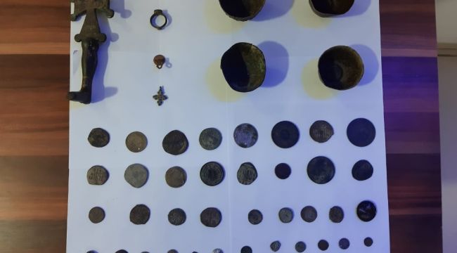 Torbalı'da tarihi eser kaçakçılarına operasyon