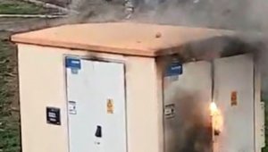 Trafoda çıkan yangın korkuttu