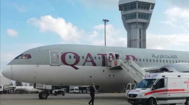 Uçakta korona virüs paniği