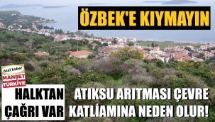 Urla Özbek'te kurulacak arıtma tesisine tepki