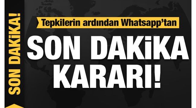 WhatsApp'tan yeni açıklama